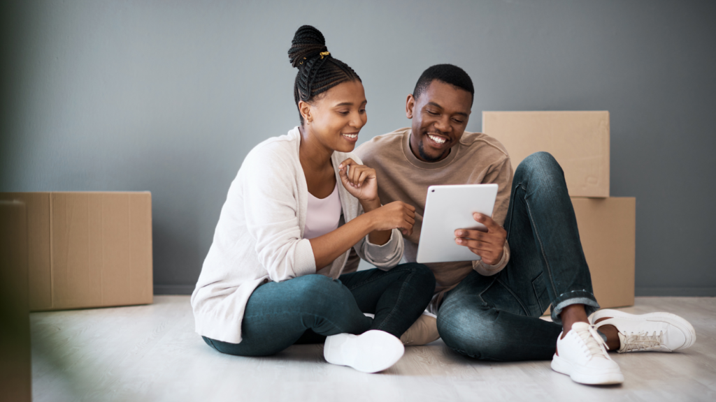Couple looking at Utilities and Services