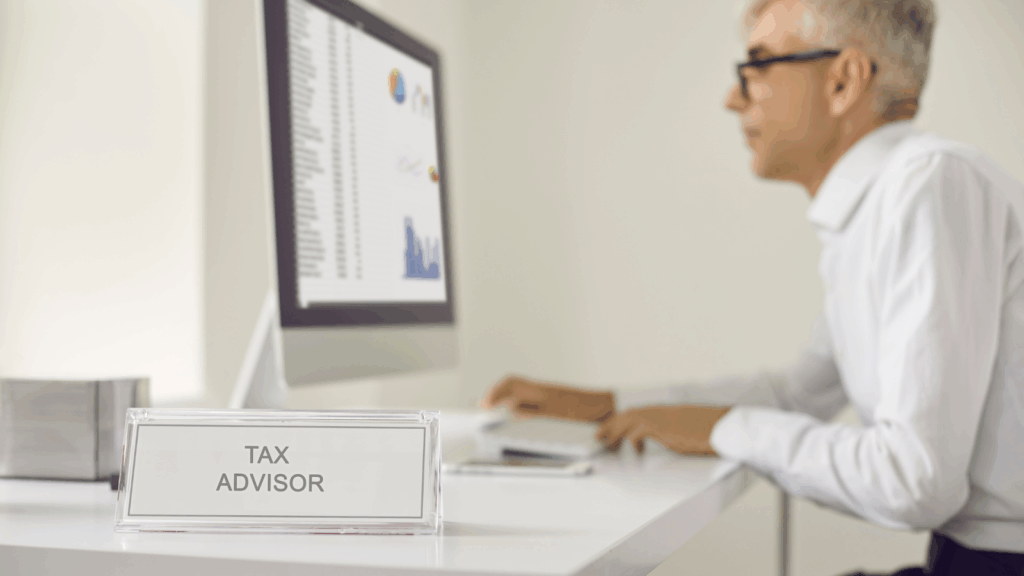 Elder Tax Advisor Working
