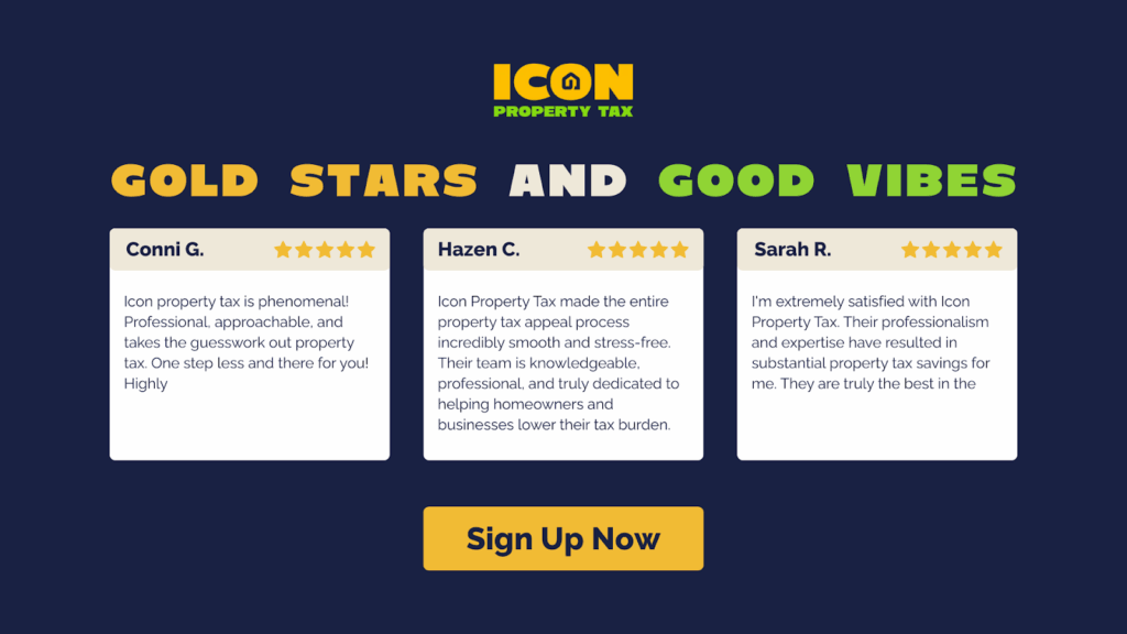 Icon Property Tax Sign up now