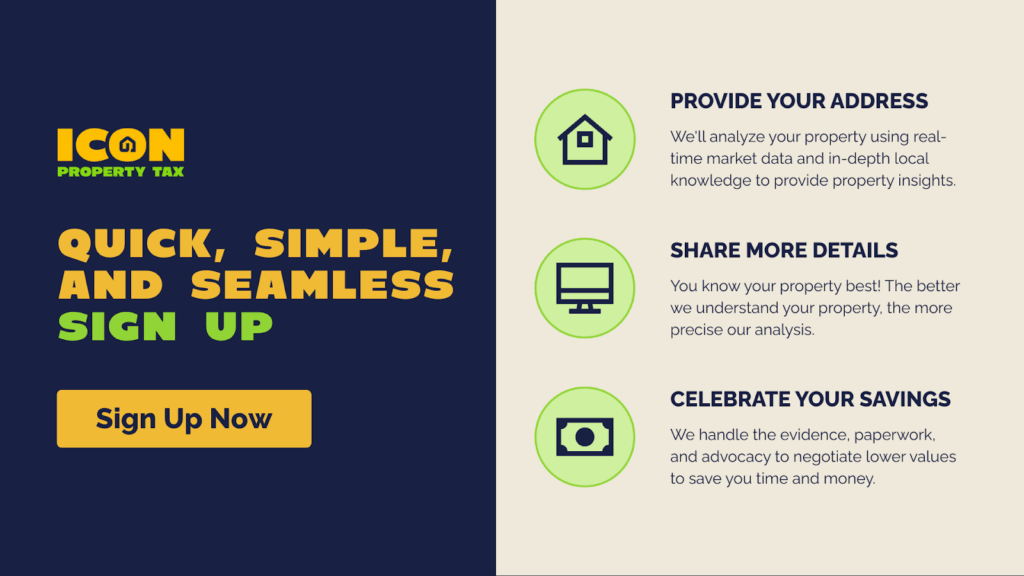 Icon Property Tax Sign up now
